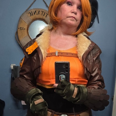 Customer wearing Marvel Rivals Squirrel Girl Costume Cosplay Suit Doreen Green Ver 2 Unibuyplus