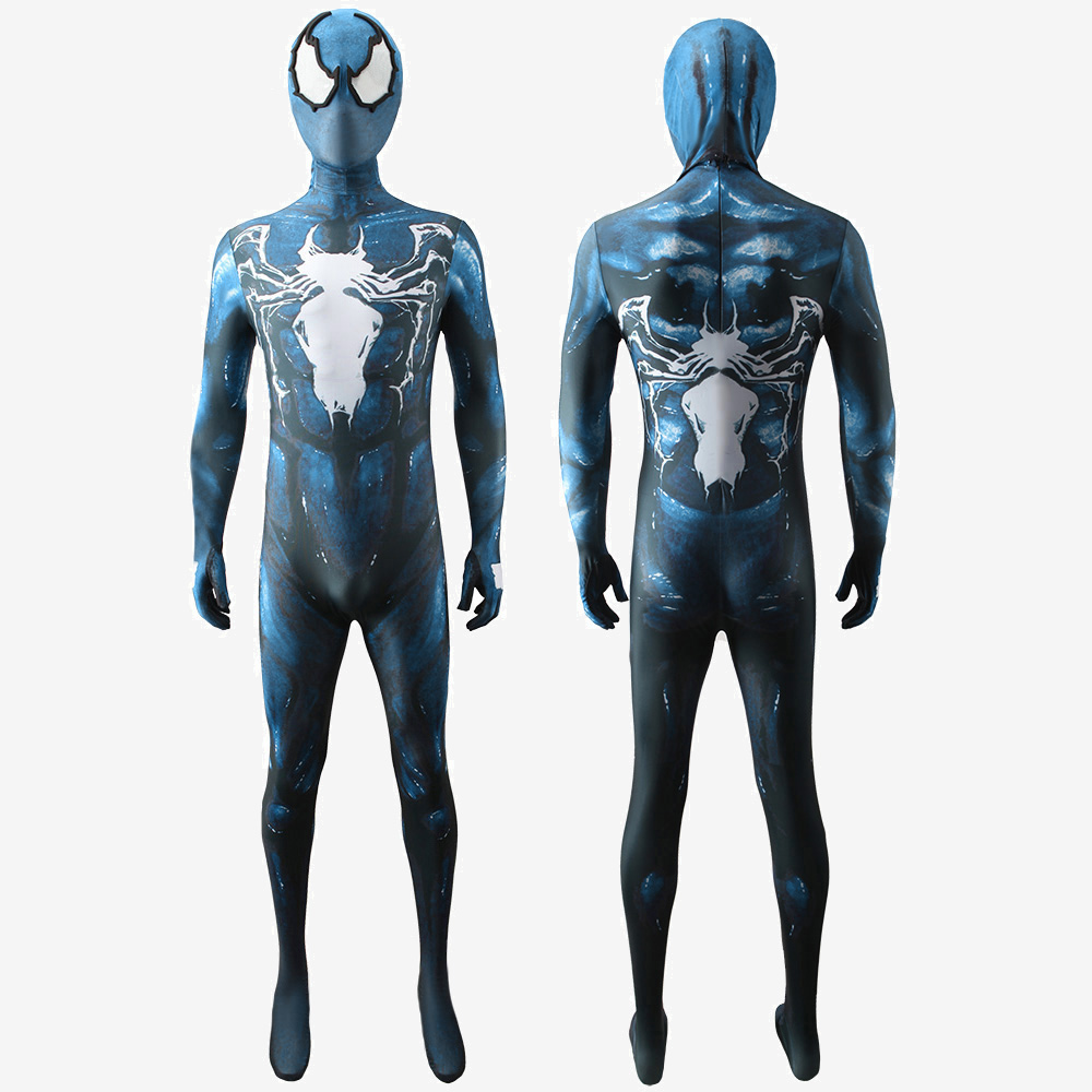 Spider Man Costume Cosplay Blue Venom Symbiote Jumpsuit Bodysuit For Men Kids Unibuy