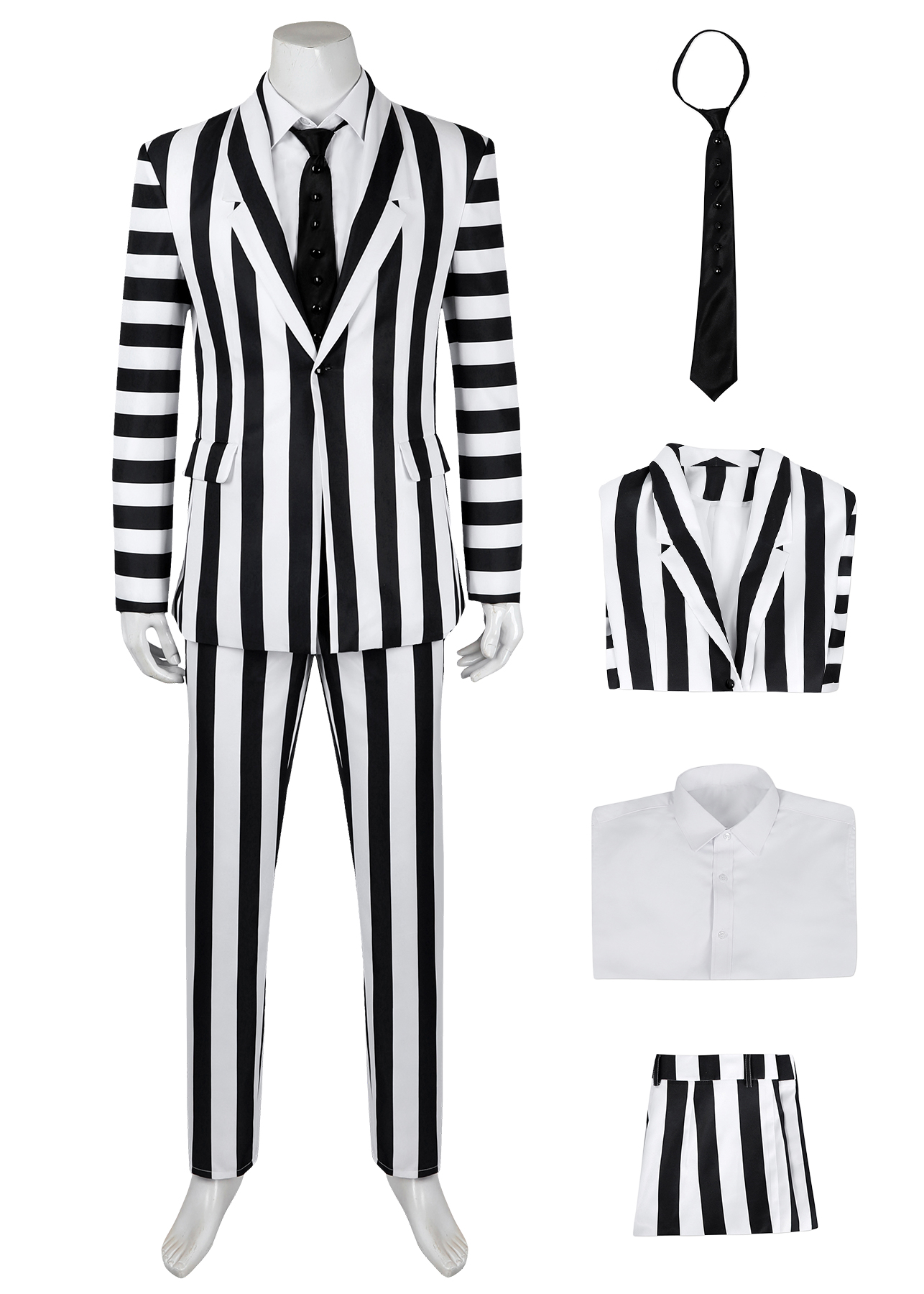 Beetlejuice 2 Costume Cosplay Suit Unibuyplus