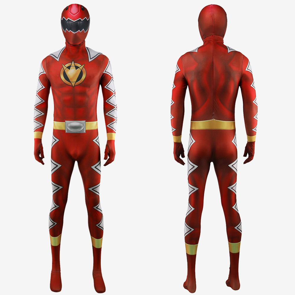 Power Rangers Dino Thunder Red Ranger Bodysuit For Kids Adult Unibuy