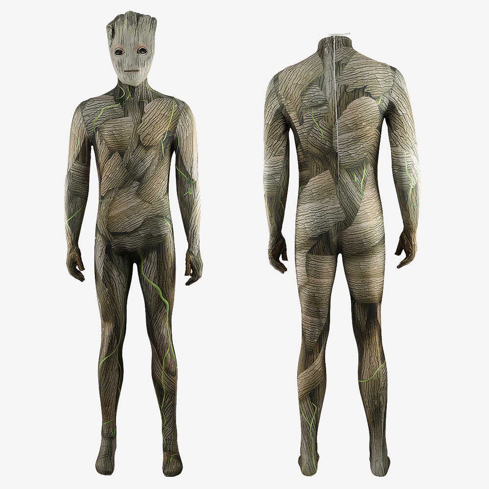 Guardians of the Galaxy Groot Bodysuit Cosplay Costume For Kids Adult Unibuyplus