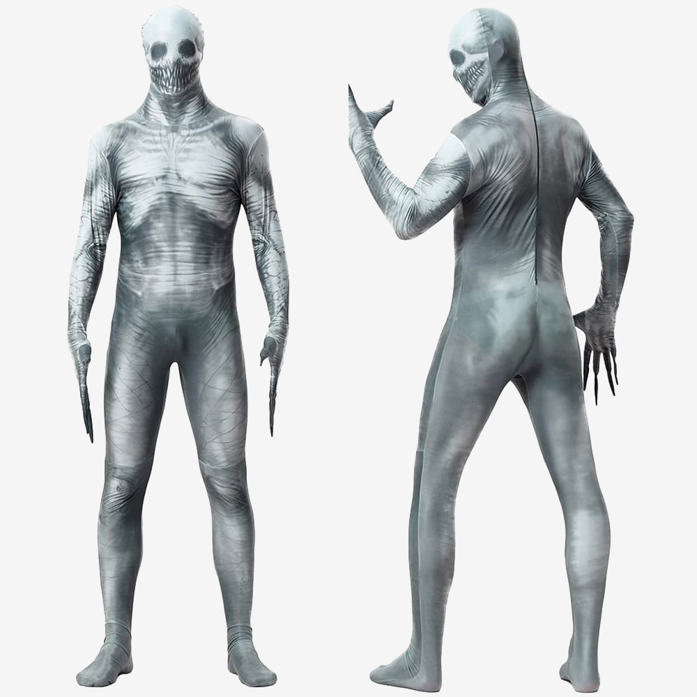 Halloween Mummy Zombie Cosplay Costume Horror Skull Jumpsuit Bodysuit Unibuy