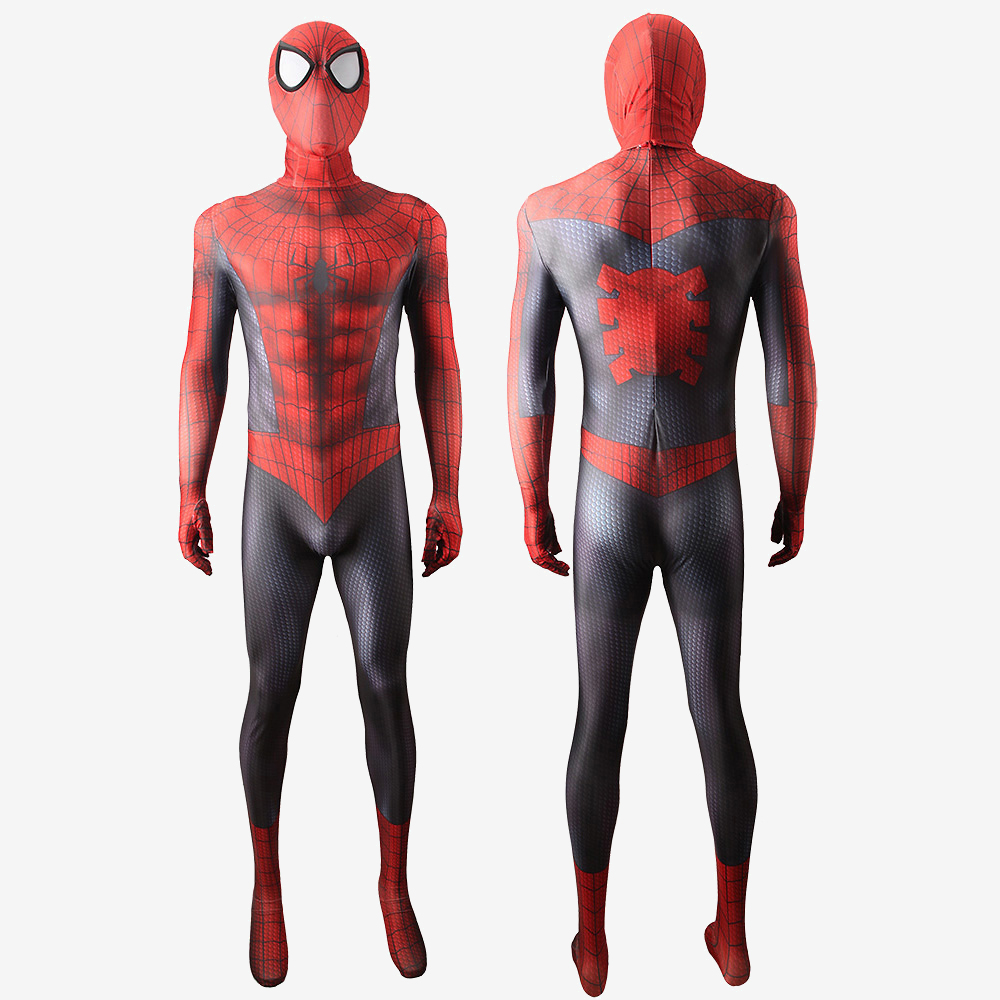 Astonishing Spider-Man Costume Cosplay Suit Peter Parker Bodysuit Ver 2 For Men Kids Unibuyplus