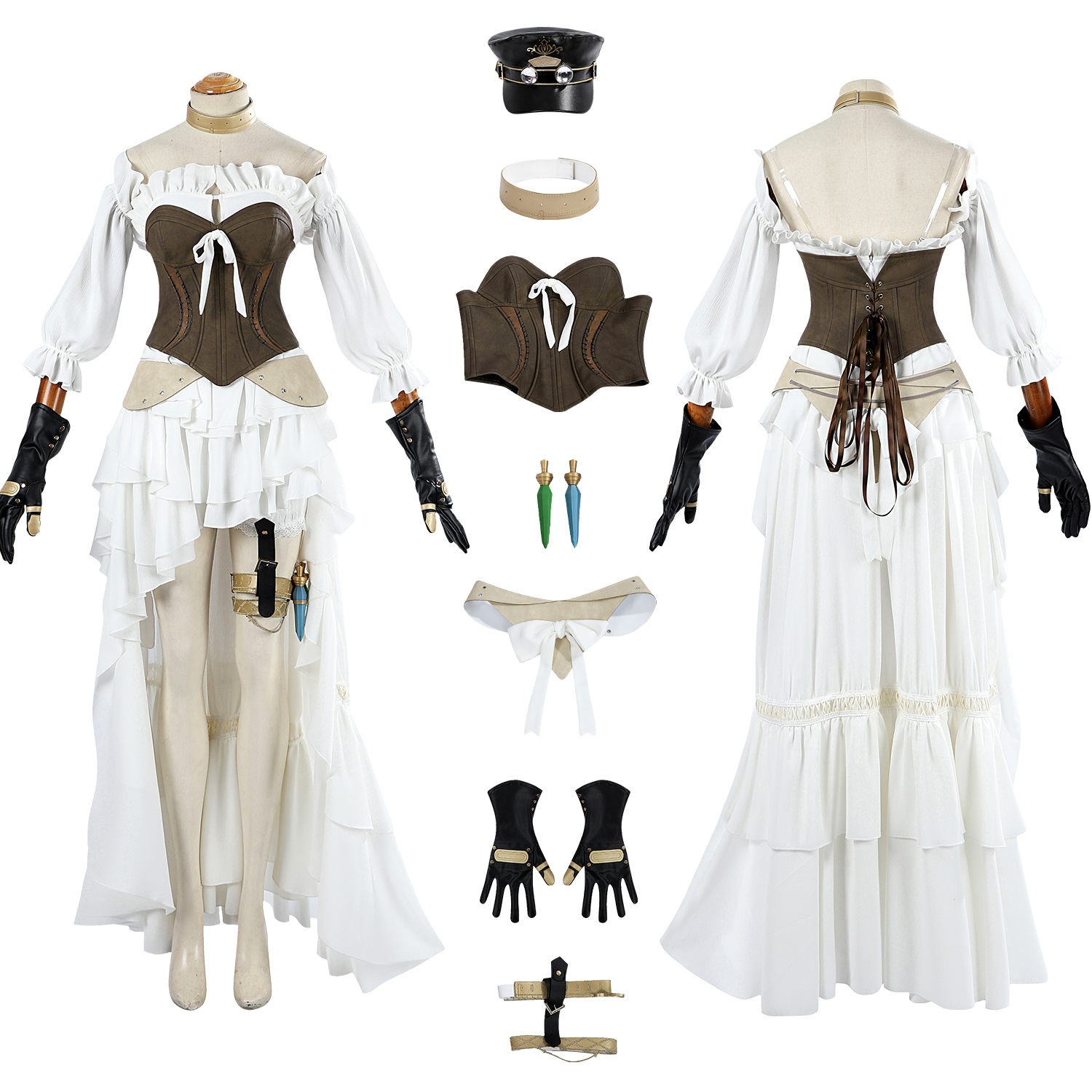 Neo-Ishgardian Healing Set Costume Cosplay Suit Final Fantasy XIV Unibuyplus