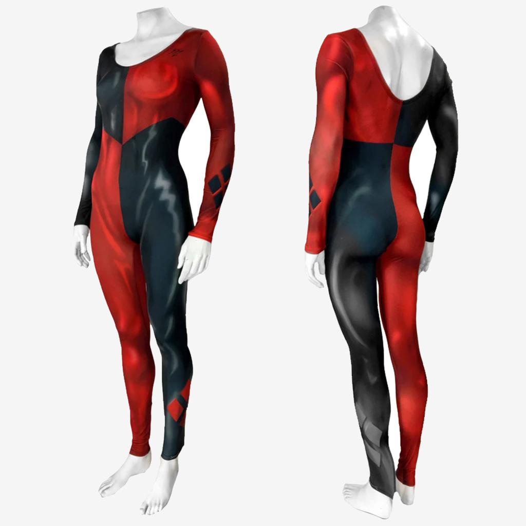 Batsuit and Harley Quinn Costume Cosplay Suit Harleen Quinzel For Kids Adult Ver.1 Unibuy