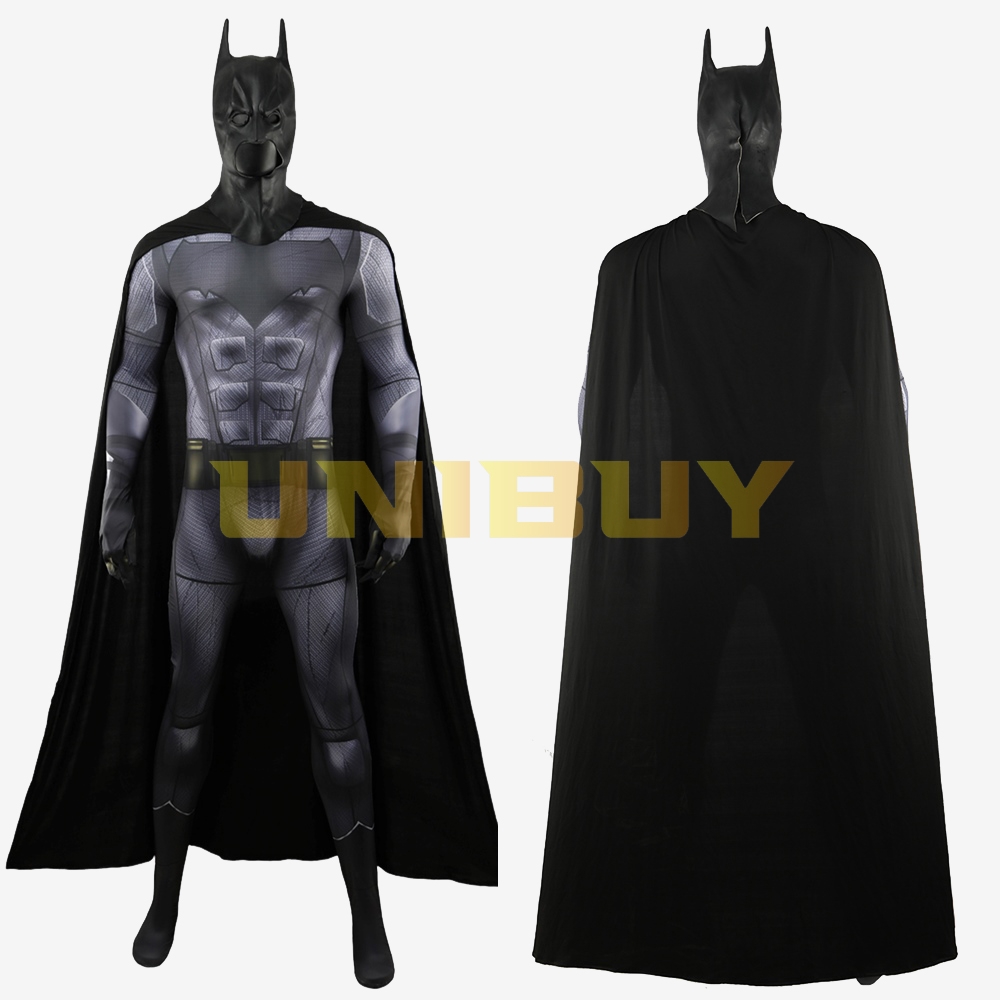 Justice League: War Batsuit Bodysuit Cosplay Costume Bruce Wayne with Cloak For Kids Adult Unibuy