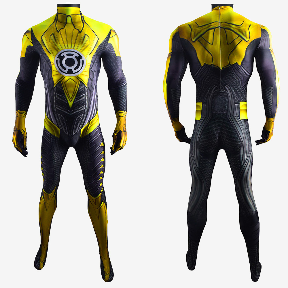 Thaal Sinestro Cosplay Suit Bodysuit Costume For Kids Men Unibuy