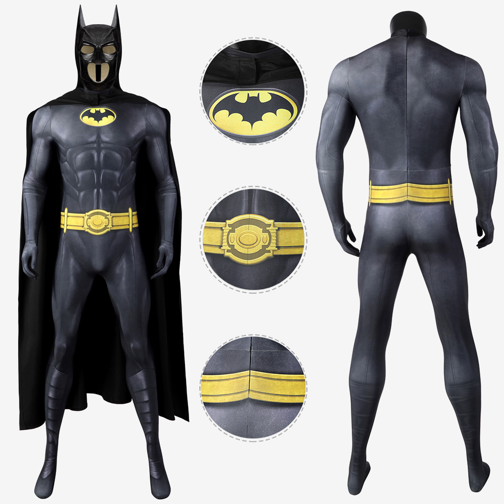 The Flash Batsuit Bodysuit Costume Cosplay Bruce Wayne Michael Keaton Unibuy