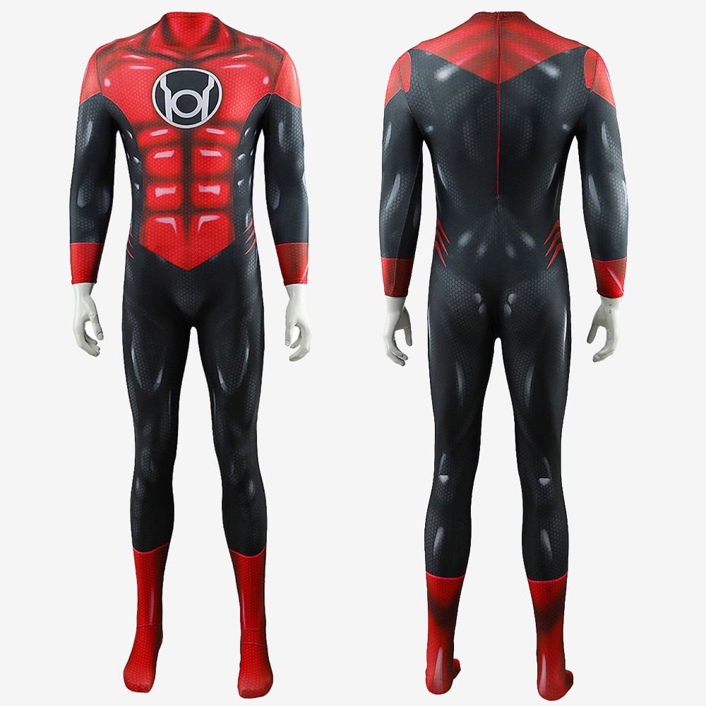 Green Lantern Red Lantern Corps Cosplay Suit Bodysuit For Men Kids Unibuy