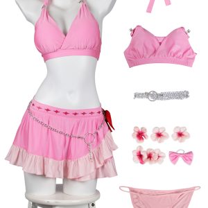 Final Fantasy VII Rebirth Aerith Gainsborough Swimsuit Costume Cosplay Unibuyplus