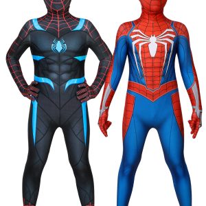 Spider-Man PS4 Kids Costume Cosplay Suit Peter Parker Bodysuit Unibuy