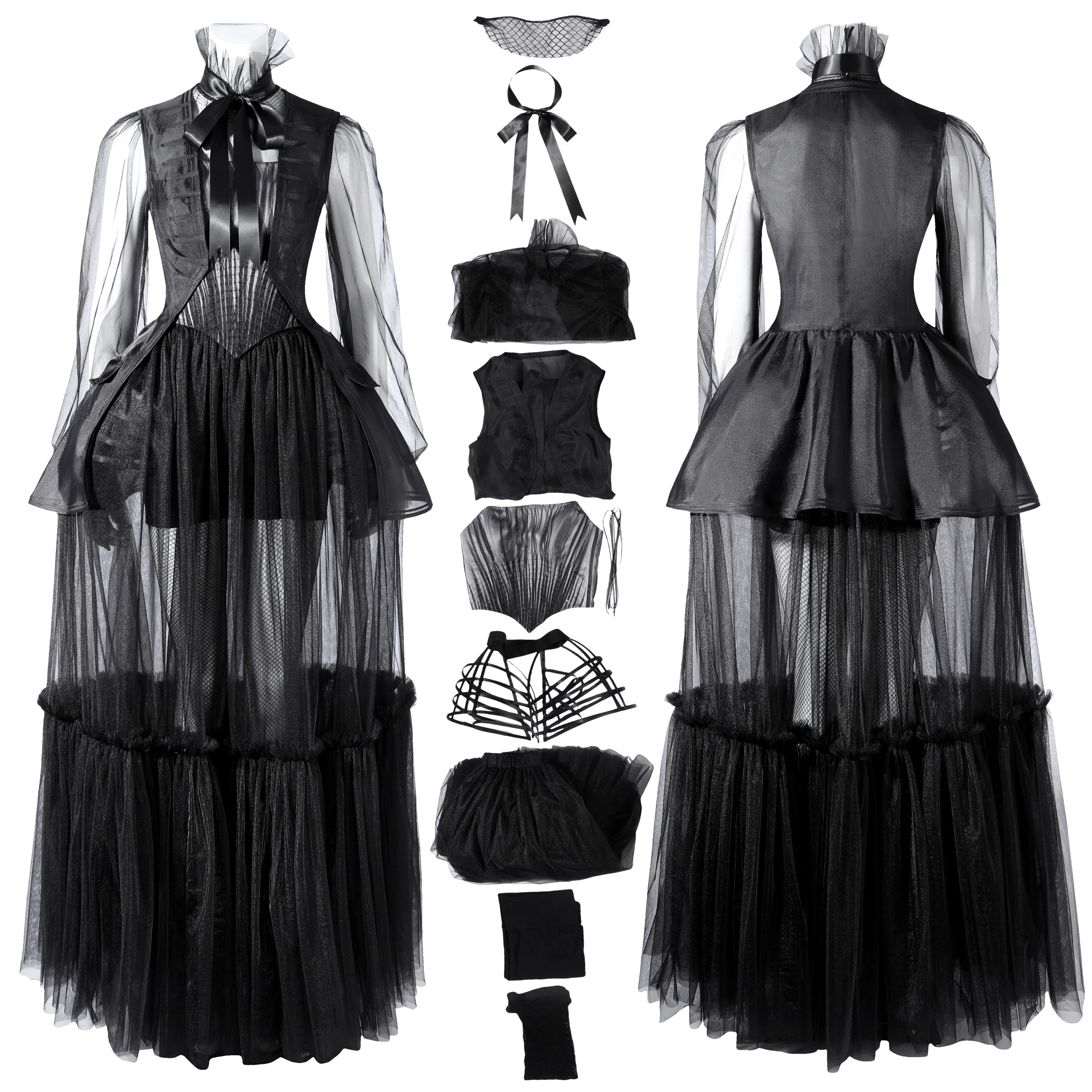 Wednesday 2 Wednesday Addams Dress Costume Cosplay Suit Unibuyplus