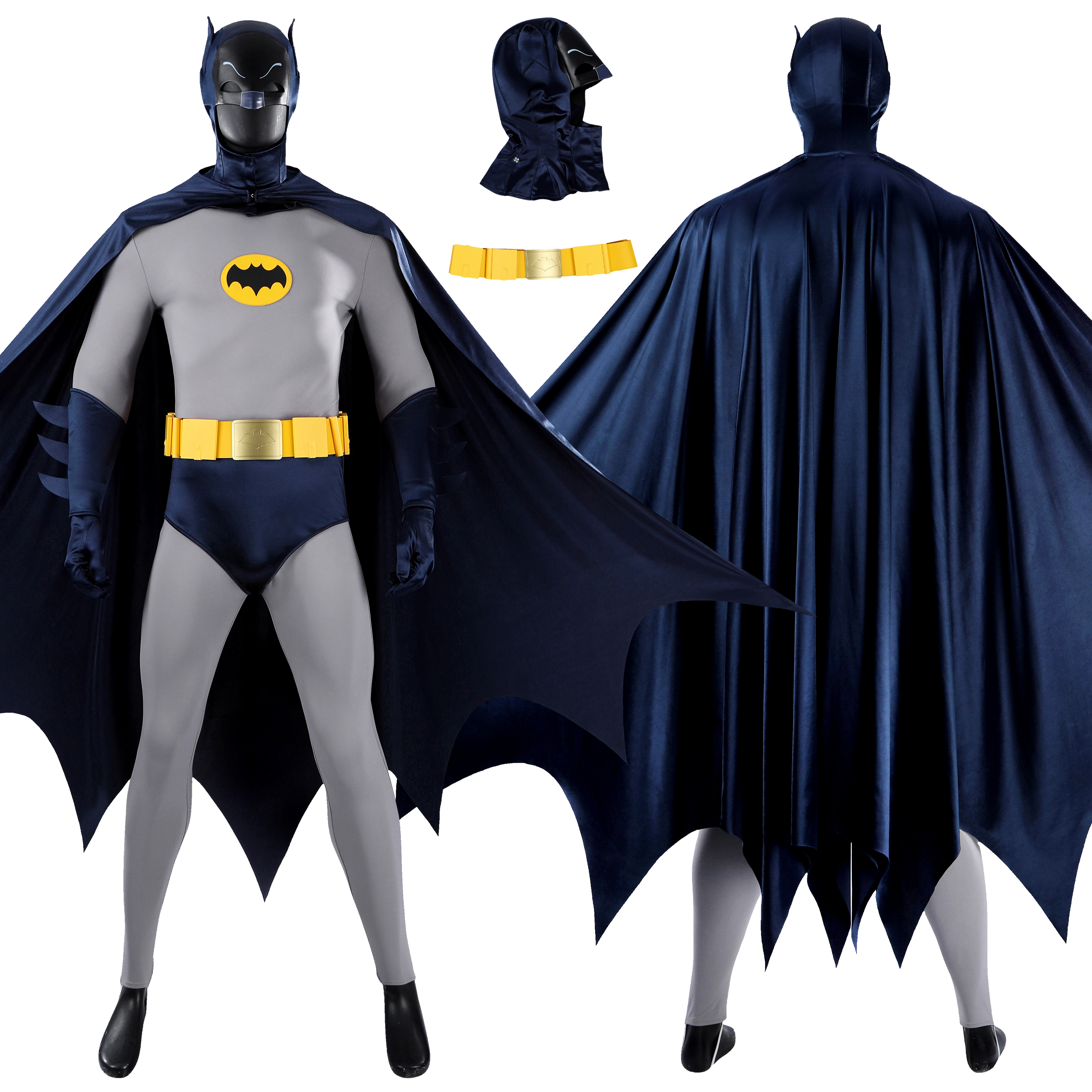 Batsuit 1966 Costume Bruce Wayne Cosplay Suit The Movie UnibuyPlus