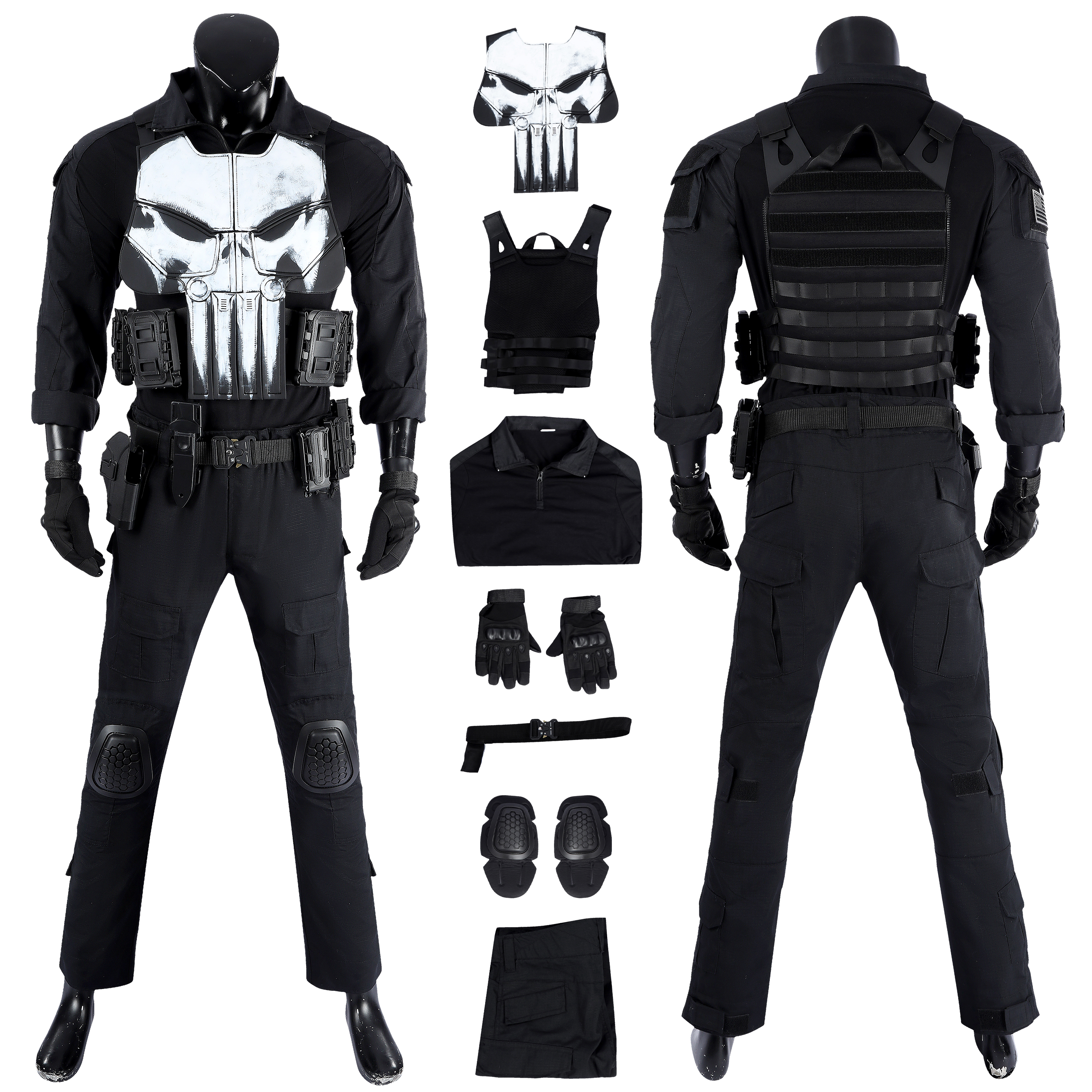 The Punisher Costume Cosplay Suit One Last Kill UnibuyPlus