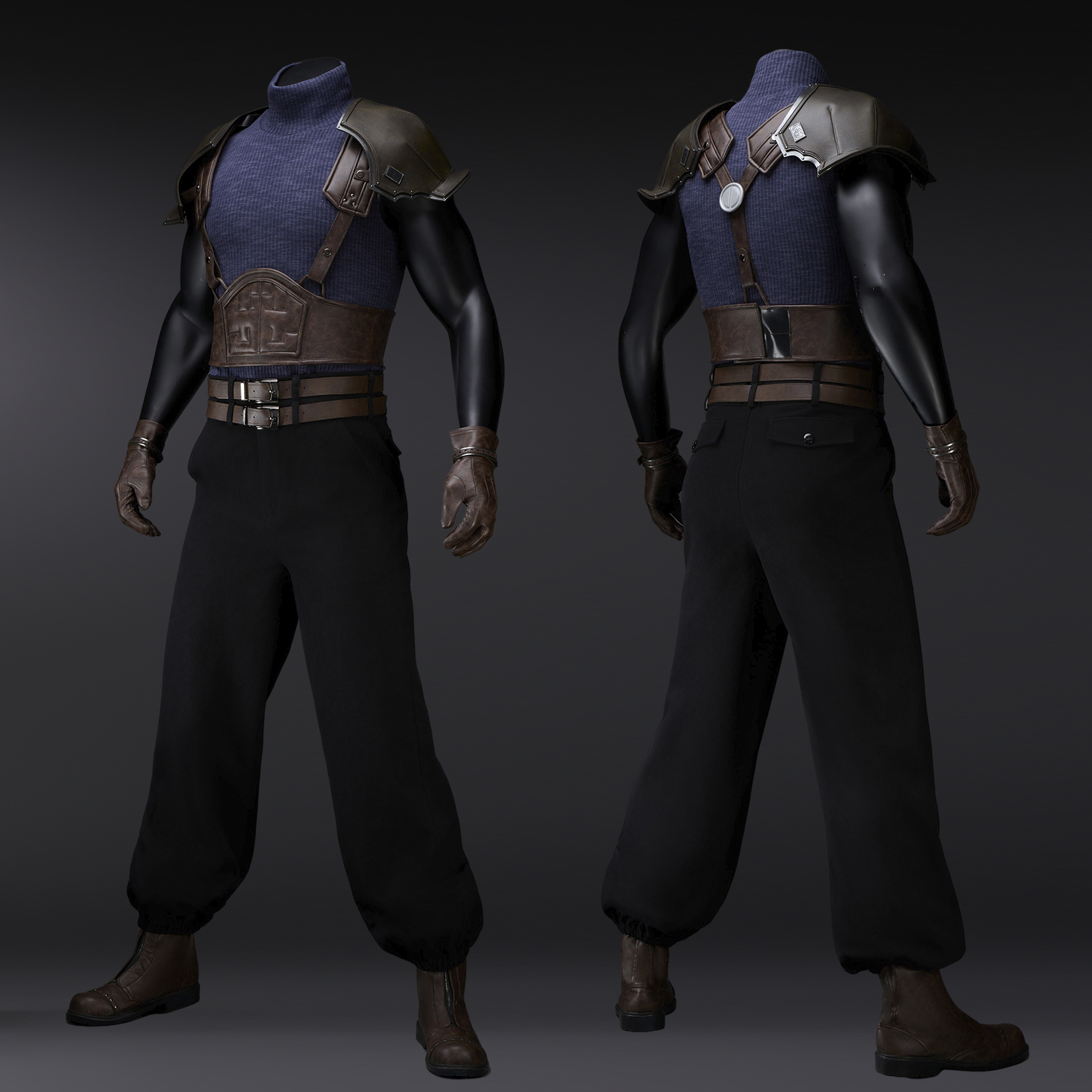 Final Fantasy VII Zack Fair Costume Cosplay Suit Unibuyplus