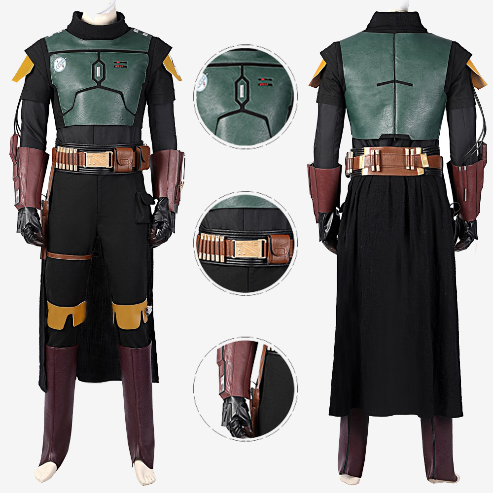 Boba Fett Costume Cosplay Suit The Book of Boba Fett Unibuyplus