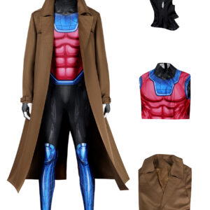 X-Men 97 Gambit Costume Cosplay Suit with Coat Remy Etienne LeBeau Unibuyplus