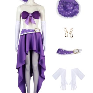 ONE PIECE Nico Robin Costume Cosplay Suit Purple Unibuyplus
