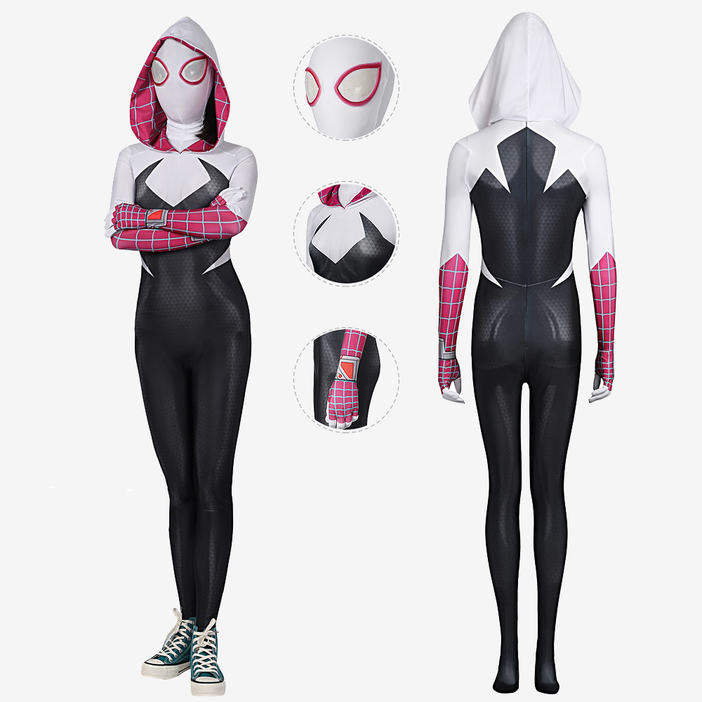 Spider-Man: Across The Spider-Verse Spider-Gwen Costume Cosplay Suit Gwen Stacy Unibuyplus