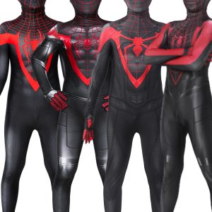 Spider-Man Miles Morales PS5 Kids Costume Cosplay Suit Unibuy