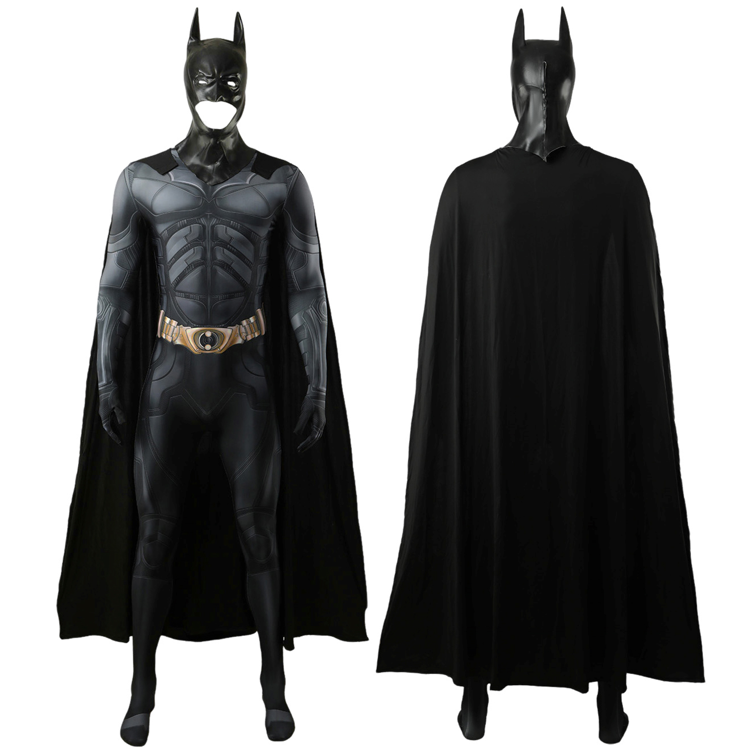 The Dark Knight Batsuit Costume Cosplay Suit Bruce Wayne Bodysuit For Kids Adult Unibuyplus
