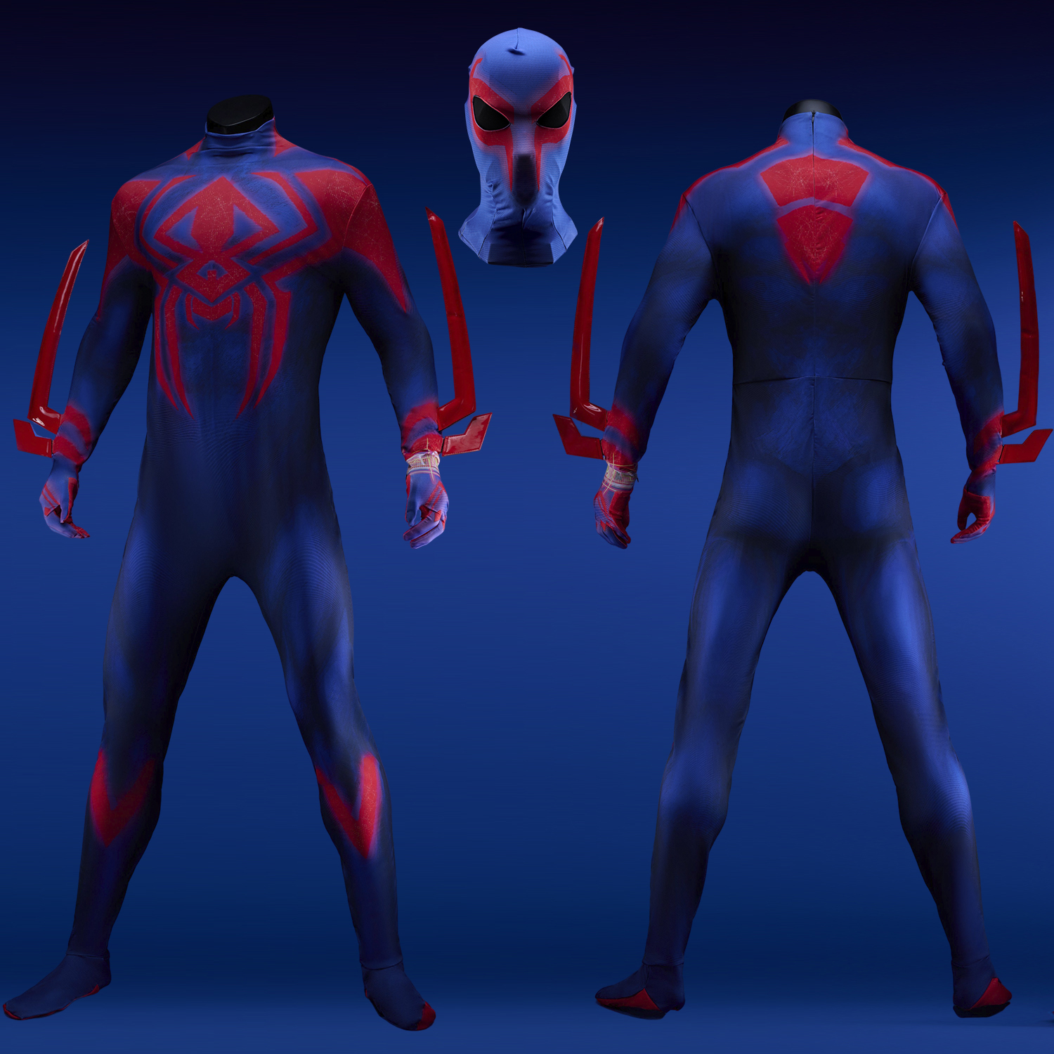 Spider-Man 2099 Bodysuit Costume Spider-Man: Across the Spider-Verse Cosplay for Adults Kids Unibuyplus