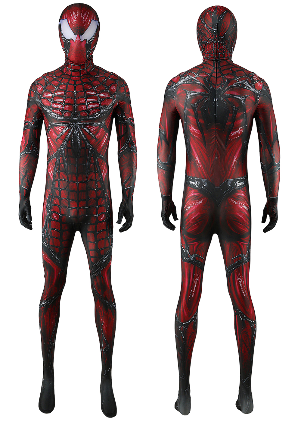 Marvel's Spider-Man 2 Venom Cosplay Costume Suit For Kids Adult Red Ver. Unibuyplus