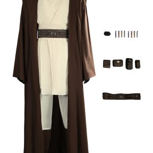 Star Wars II Attack of the Clones Obi-Wan Kenobi Costume Cosplay Suit Unibuy