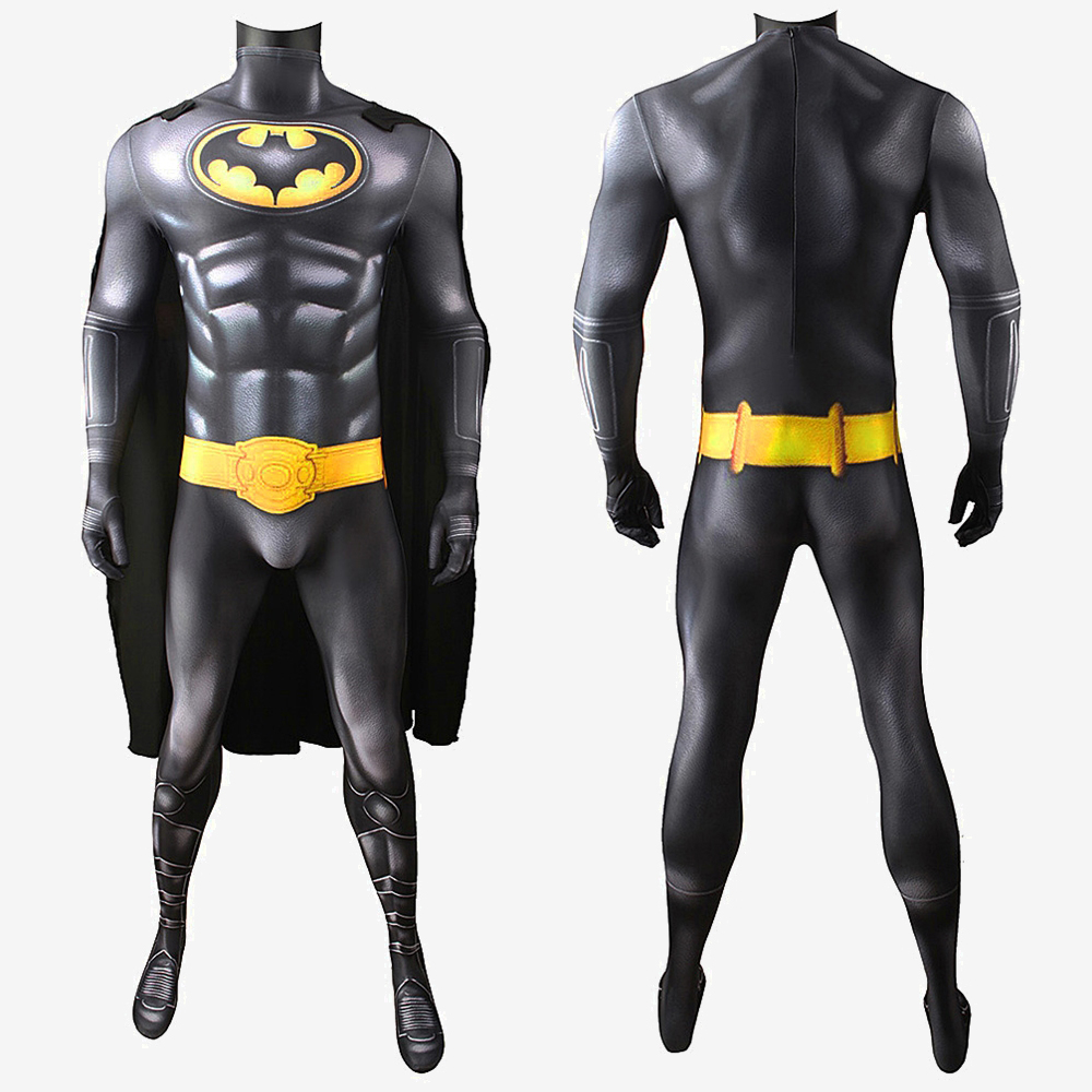The Batsuit Cosplay Costume Suit For Kids Adult Bruce Wayne with Cloak Unibuy