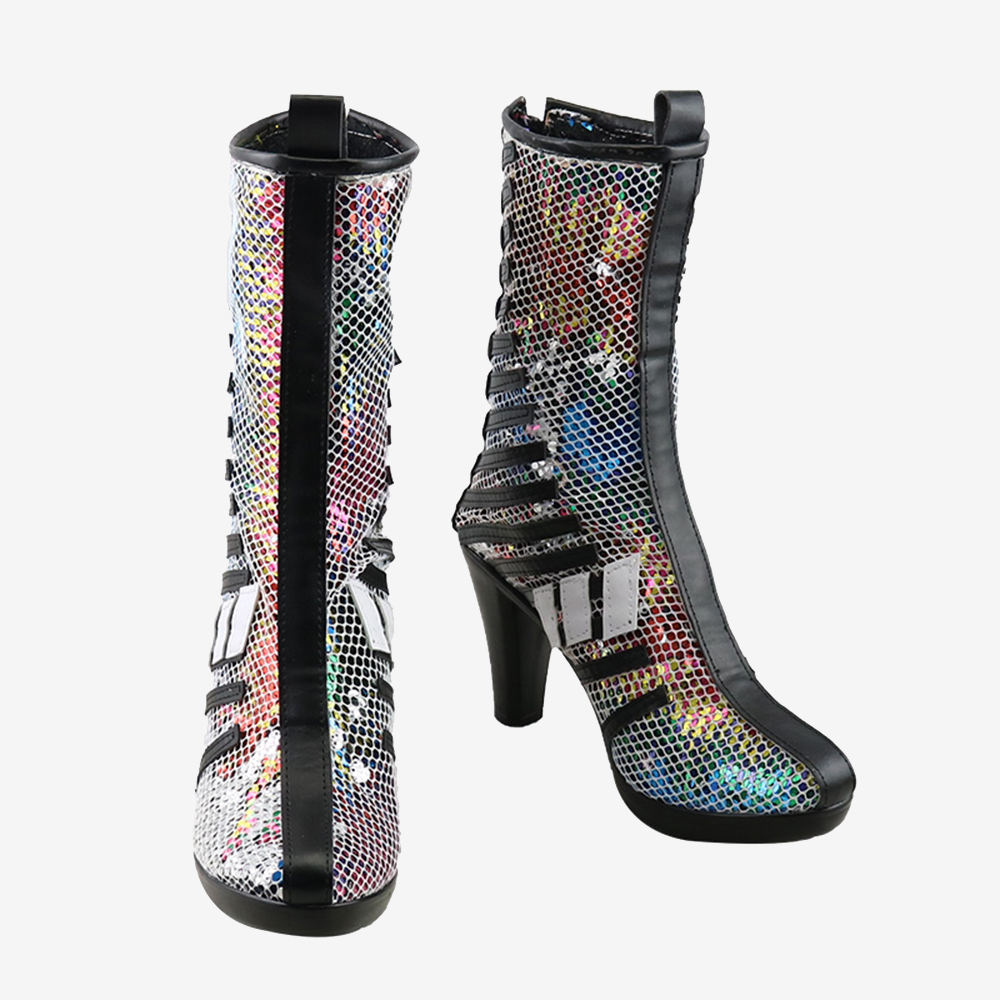 Harley Quinn Shoes Cosplay Birds of Prey Women Boots Ver 3 Unibuyplus
