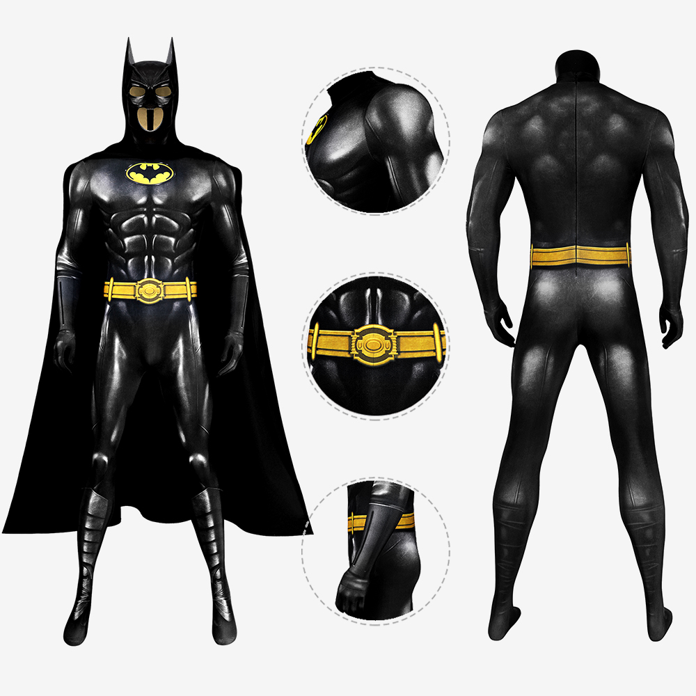 The Flash Batsuit Bodysuit Costume Cosplay Bruce Wayne with Cloak Unibuy