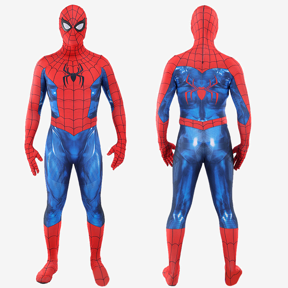 Spider-Man Classic Suit Costume Cosplay Bodysuit For Kids Adult Unibuyplus