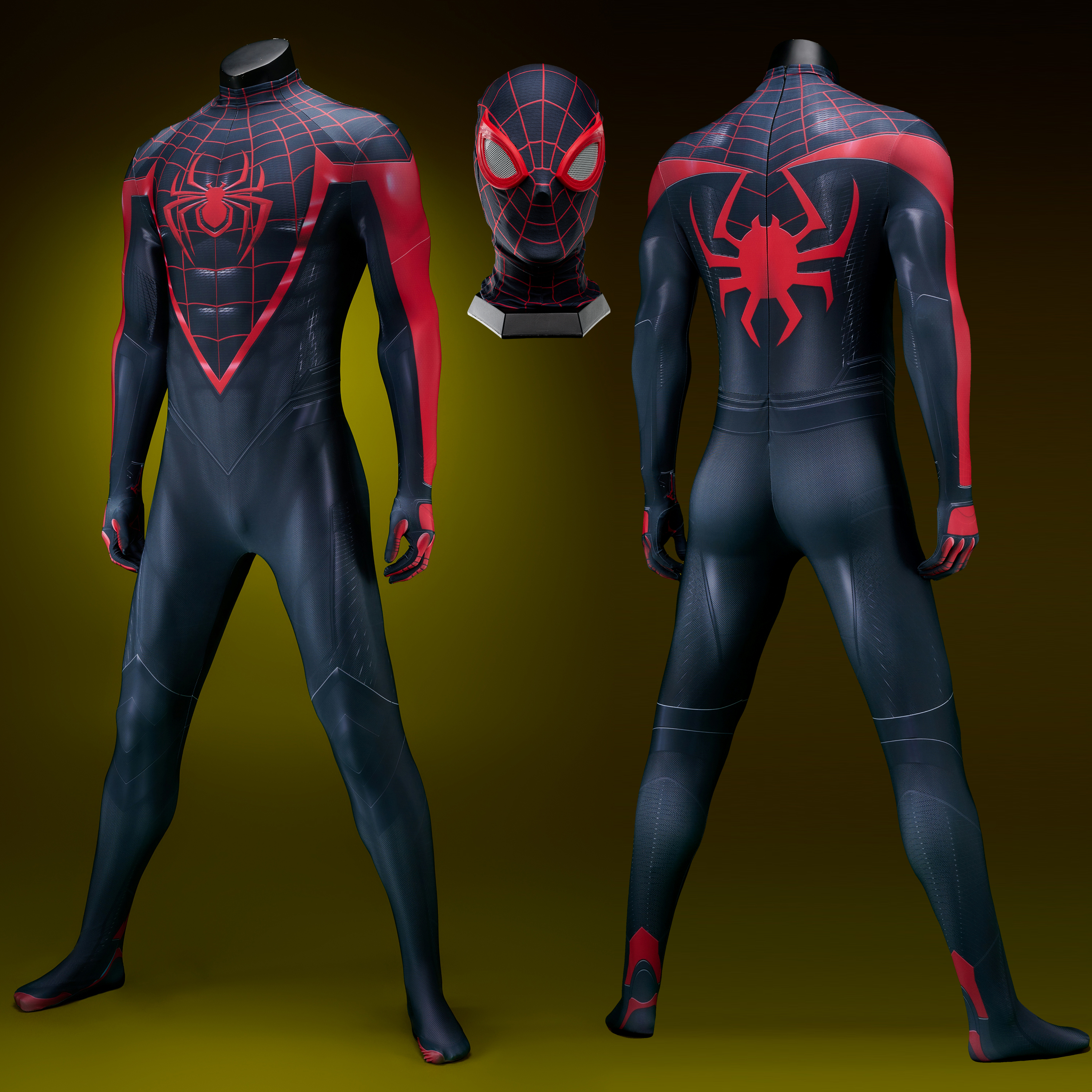 Marvel's Spider-Man 2 Miles Morales Bodysuit Costume Cosplay UnibuyPlus
