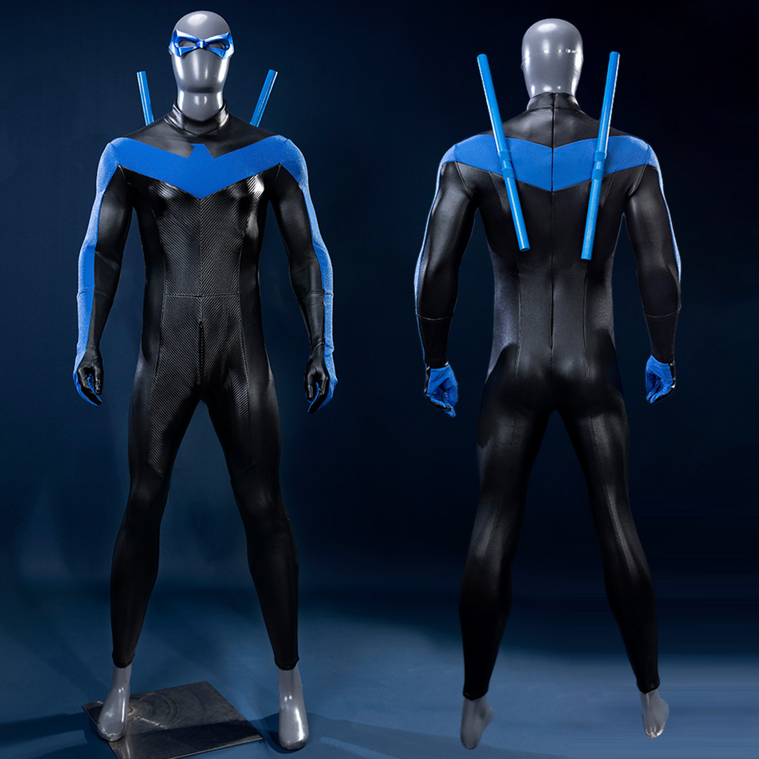 Blue V Costume Cosplay Suit Dick Grayson Upgrade Version UnibuyPlus