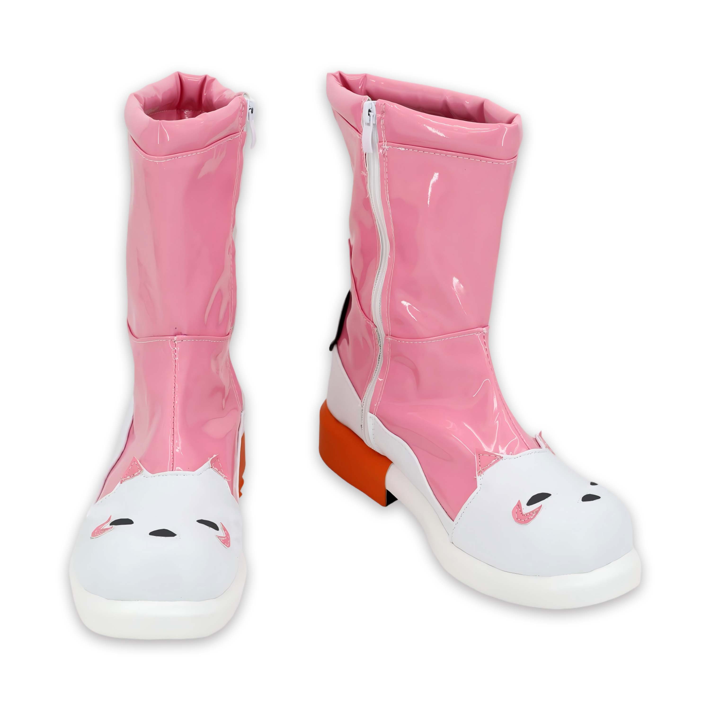 Overwatch 2 Kiriko Cosplay Shoes Raincoat Suit Skin Pink Women Boots Unibuyplus
