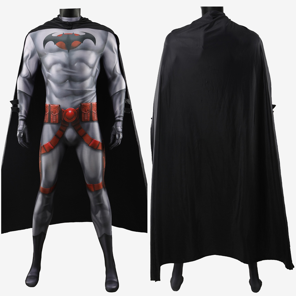 Flashpoint Batsuit Costume Cosplay Suit Thomas Wayne Bodysuit For Kids Adult Unibuyplus