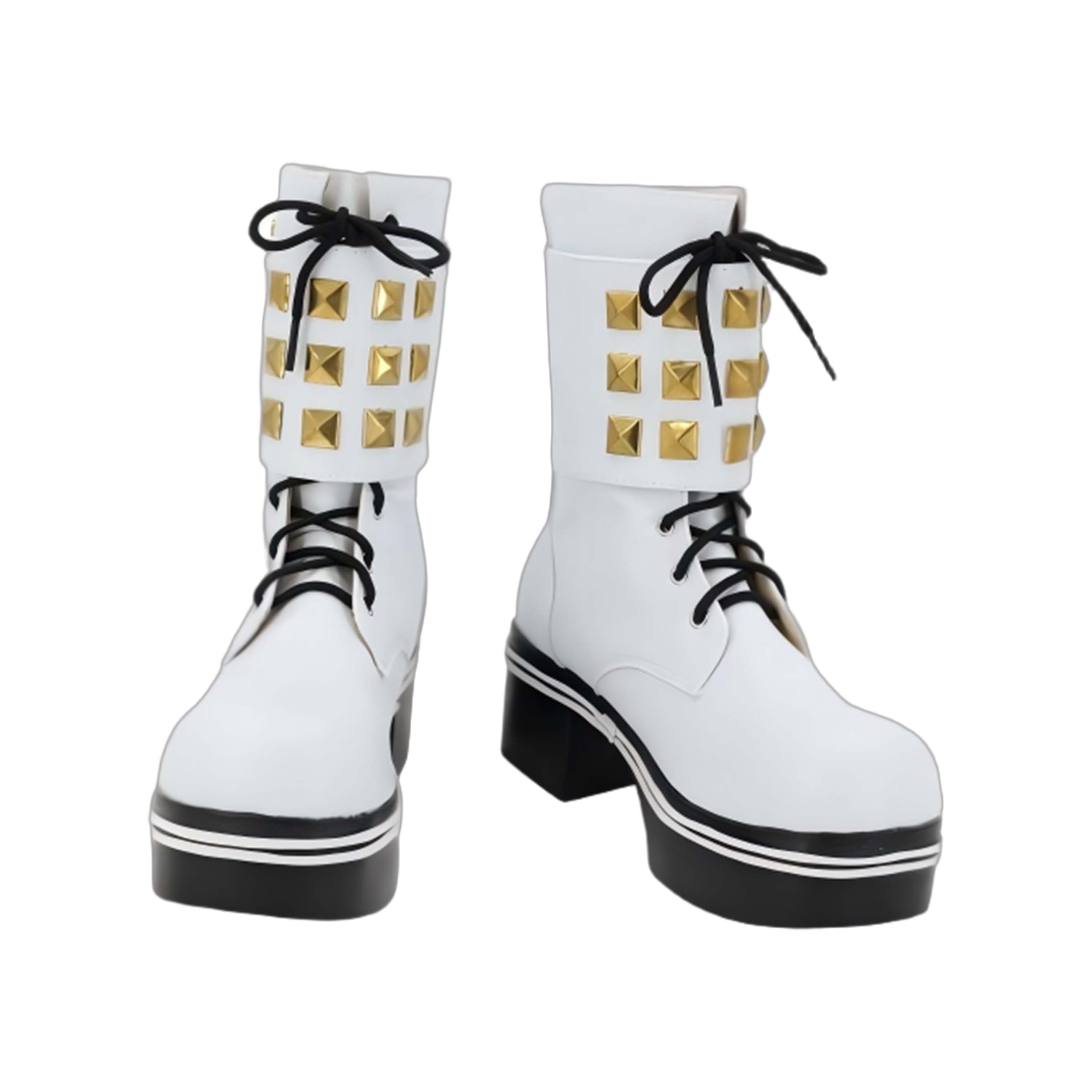 Marie Rose Shoes Cosplay Women Boots Dead or Alive White Unibuyplus