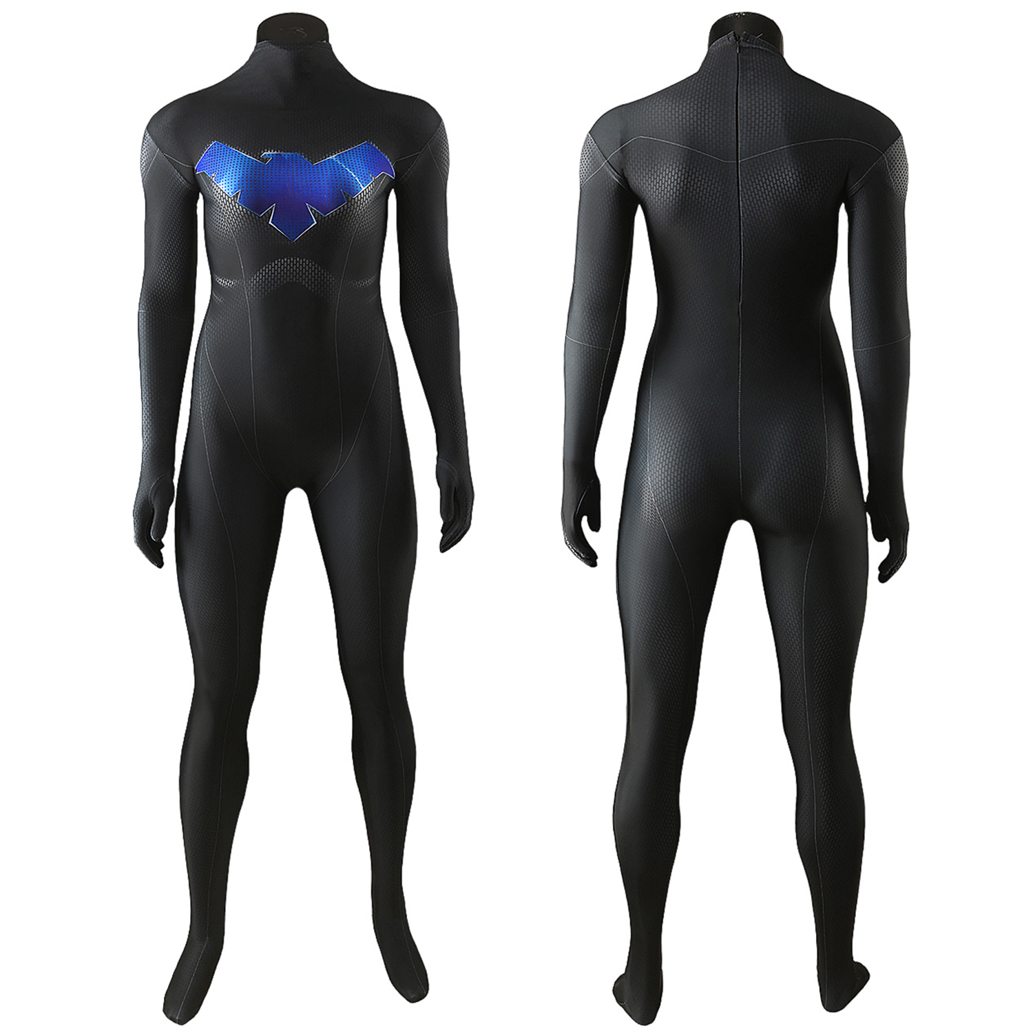 Young Justice Blue V Female Costume Cosplay Suit For Kids Adult Unibuyplus