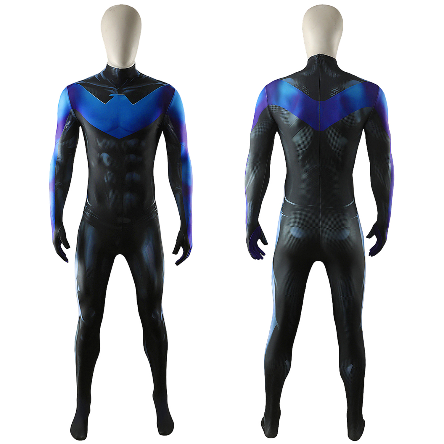 Blue V Costume Cosplay Suit Jumpsuit Bodysuit Unibuyplus