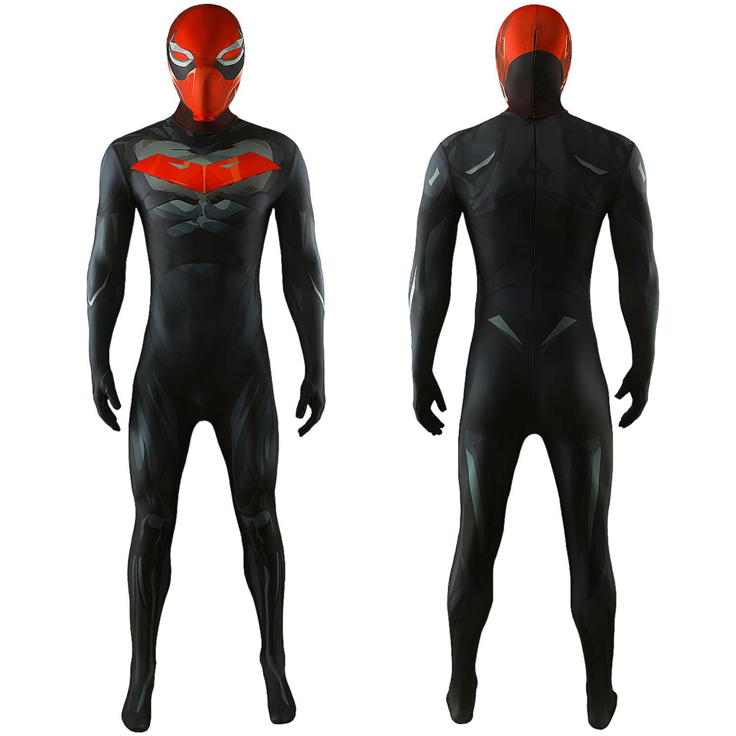 Red Hood Costume Cosplay Suit Jumpsuit Bodysuit Unibuyplus