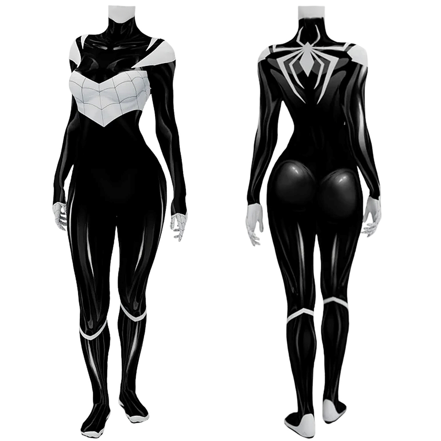 Edge of Spider-Verse The Night-Spider Bodysuit Costume Cosplay Suit For Kids Adult Unibuyplus