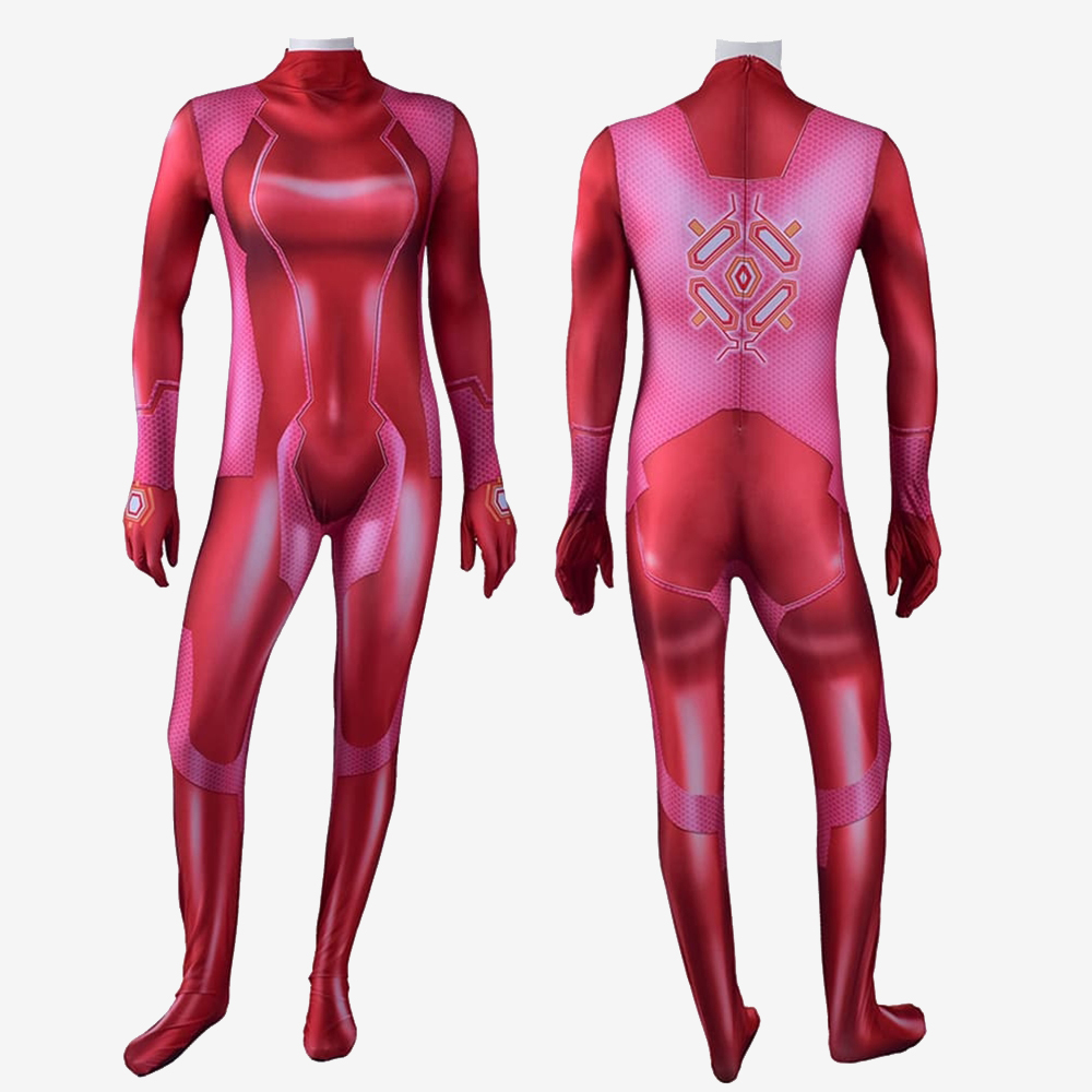 Metroid Samus Aran Zero Suit Red Cosplay Costume For Kids Adult Unibuy