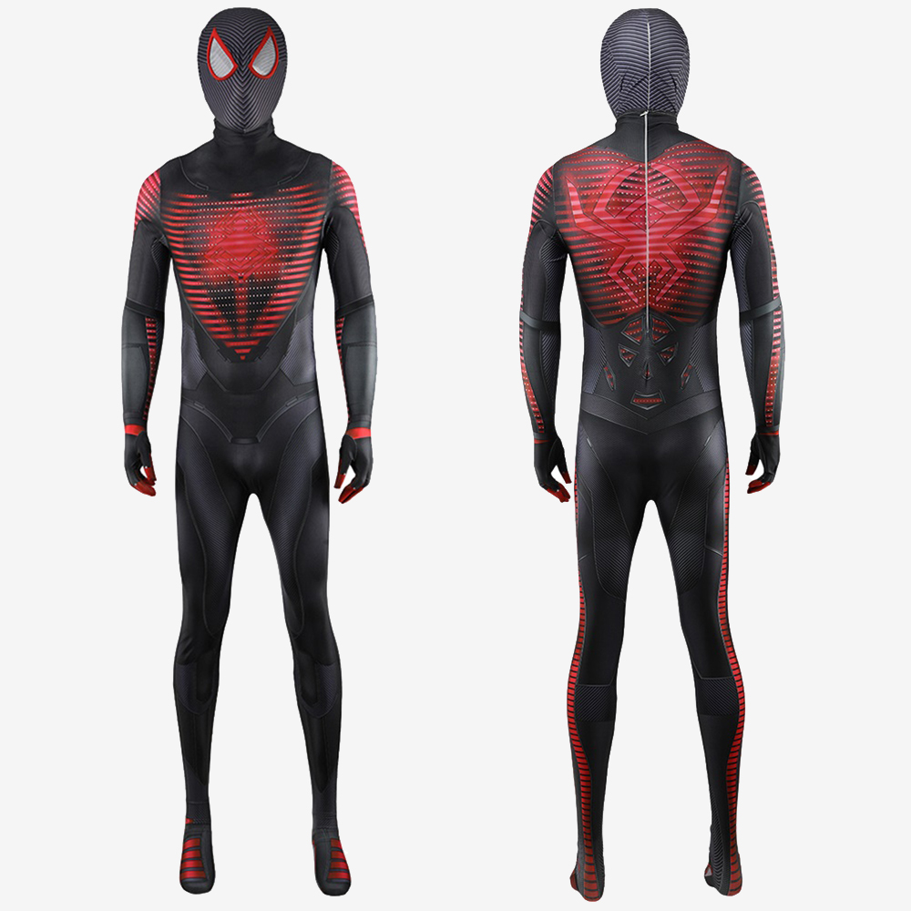 Marvel's Spider-Man PS5 Miles Morales Suit Costume Cosplay Bodysuit For Men Kids UnibuyPlus