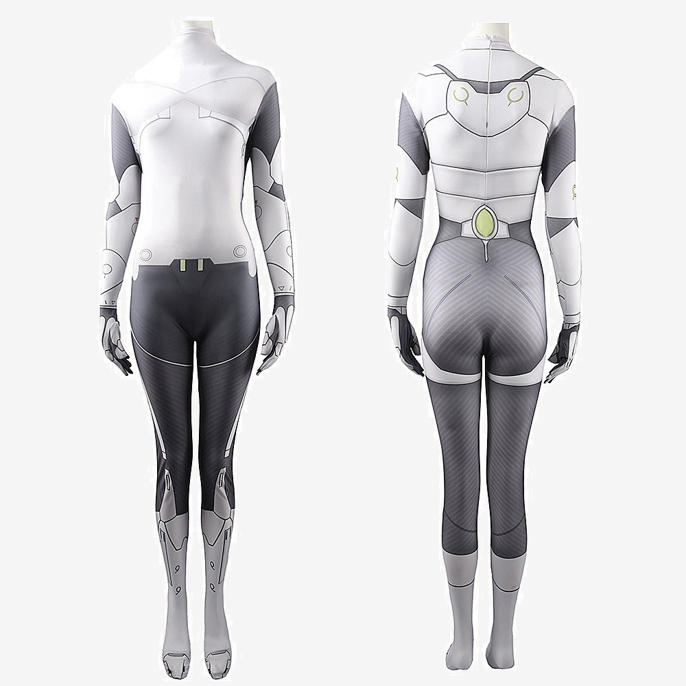 Female Genji Cosplay Costume Overwatch Jumpsuit Ver2 For Kids Adult Unibuyplus