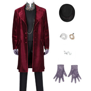 Charlie and the Chocolate Factory Willy Wonka Costume Cosplay Suit Unibuyplus