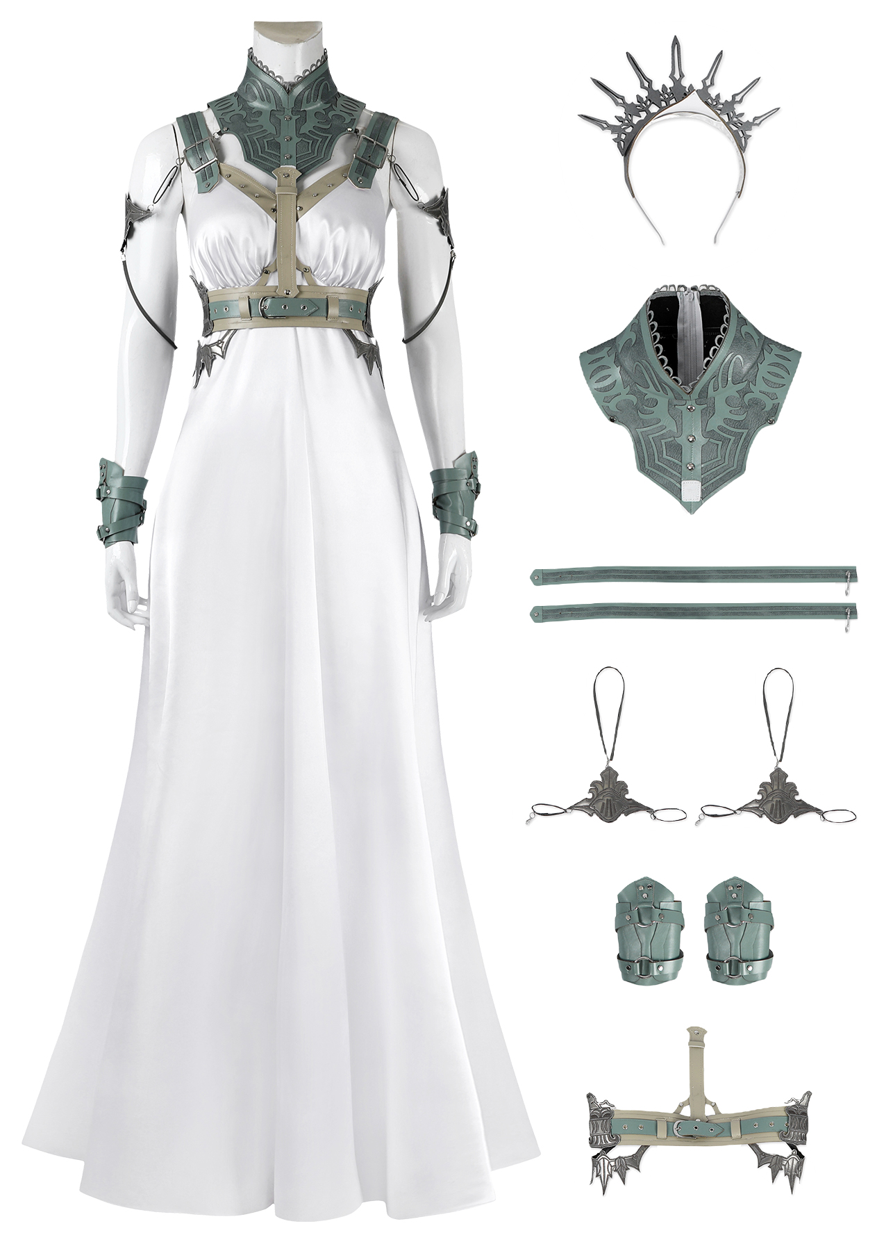 Final Fantasy VII Rebirth Aerith Tifa Yuffie Loveless Rosa Dress Costume Cosplay Suit Unibuyplus