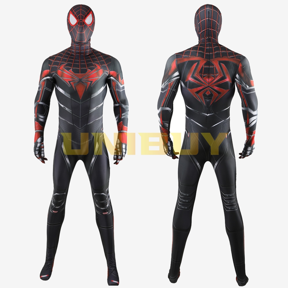 Marvel's Spider-man Miles Morales Advanced Tech Suit Bodysuit Costume Cosplay For Men Kids Unibuyplus