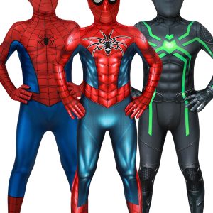 Spider-Man PS4 Kids Costume Cosplay Suit Peter Parker Bodysuit Unibuy