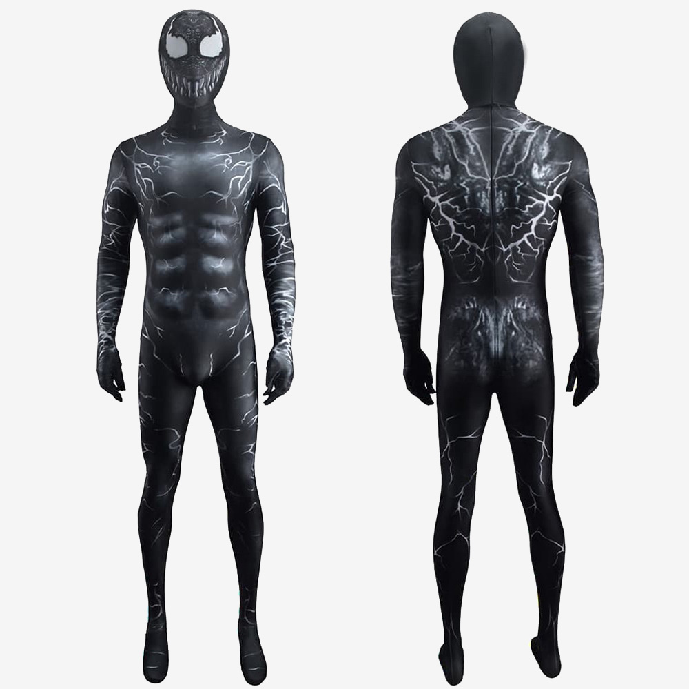 Venom Costume Cosplay Eddie Brock Jumpsuit For Kids Adult Unibuyplus
