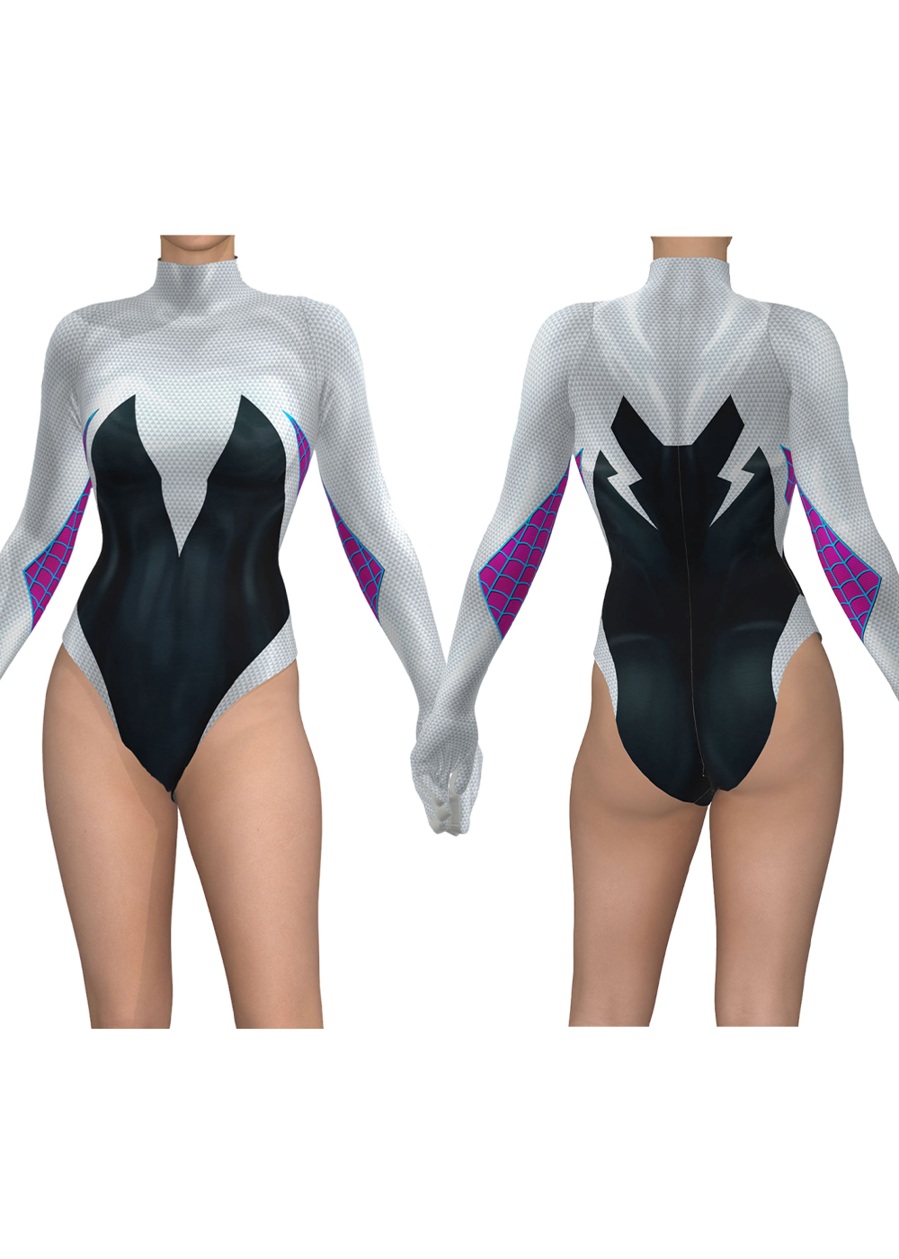 Venom Spider-Man Gwen Stacy Costume Cosplay Suit Summer Ver. For Kids Adult Unibuyplus